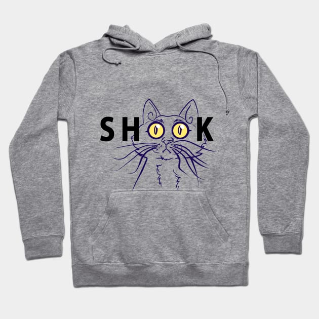 Shook cat Hoodie by Darth Tuba